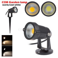 New Style IP68 Outdoor Garden LED Light 220V 110V 5W COB LED Lawn Spike Light Pond Path Landscape Spot Light Bulbs Free Shipping