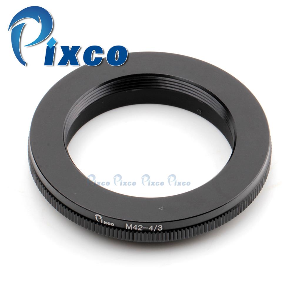 Pixco Lens Adapter Suit For M42 Mount to Olympus Four Thirds OM4/3 Camera E-5 E-7 E420 E620 E520 E-410 E-510 E500 E3 Black