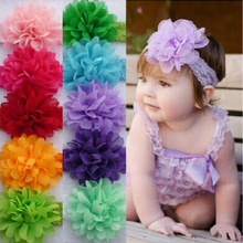 Baby Chiffon Flower Hairband Hair Accessories Baby Girls Lace Headband Infant Girl Hair Weave Band Childern