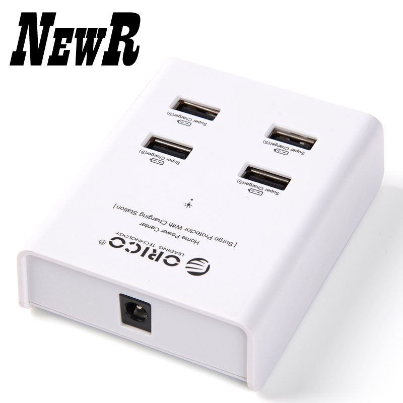 NewR DUB 4P WH 4 Port USB Tablet Charger Desktop Charger for IPad IPhone Samsung with