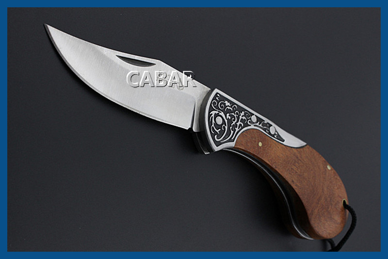 CABAR 2015 New Arrival 95 75 mm Single Blade Hunting Camping Diving Outdoor Knife Top Quality