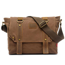Excellent Quality Men Messenger Bags Crossbody Bags For Male Classic Vintage College Students Bag Fit For 14 inch Free Shipping