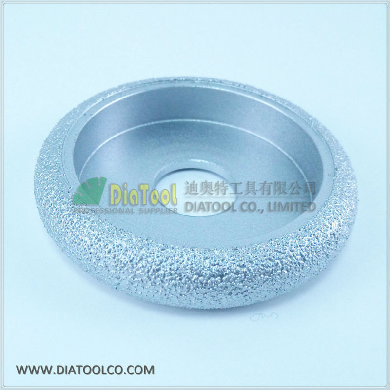 Dia75mmX15mm Vacuum Brazed Diamond CONVEX Wheel / Profile wheel For Stone, Artificial Stone, Ceremics, Glass, Concrete....