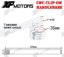 High Quality Black CNC 1 Riser Clip On Higher Clipons Handlebar Universal Fit 35mm Forks Fits