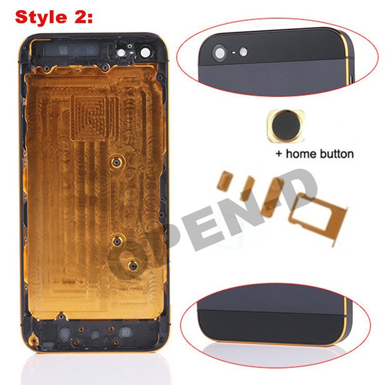 OPEN-D black gold edge housing for iphone5 02