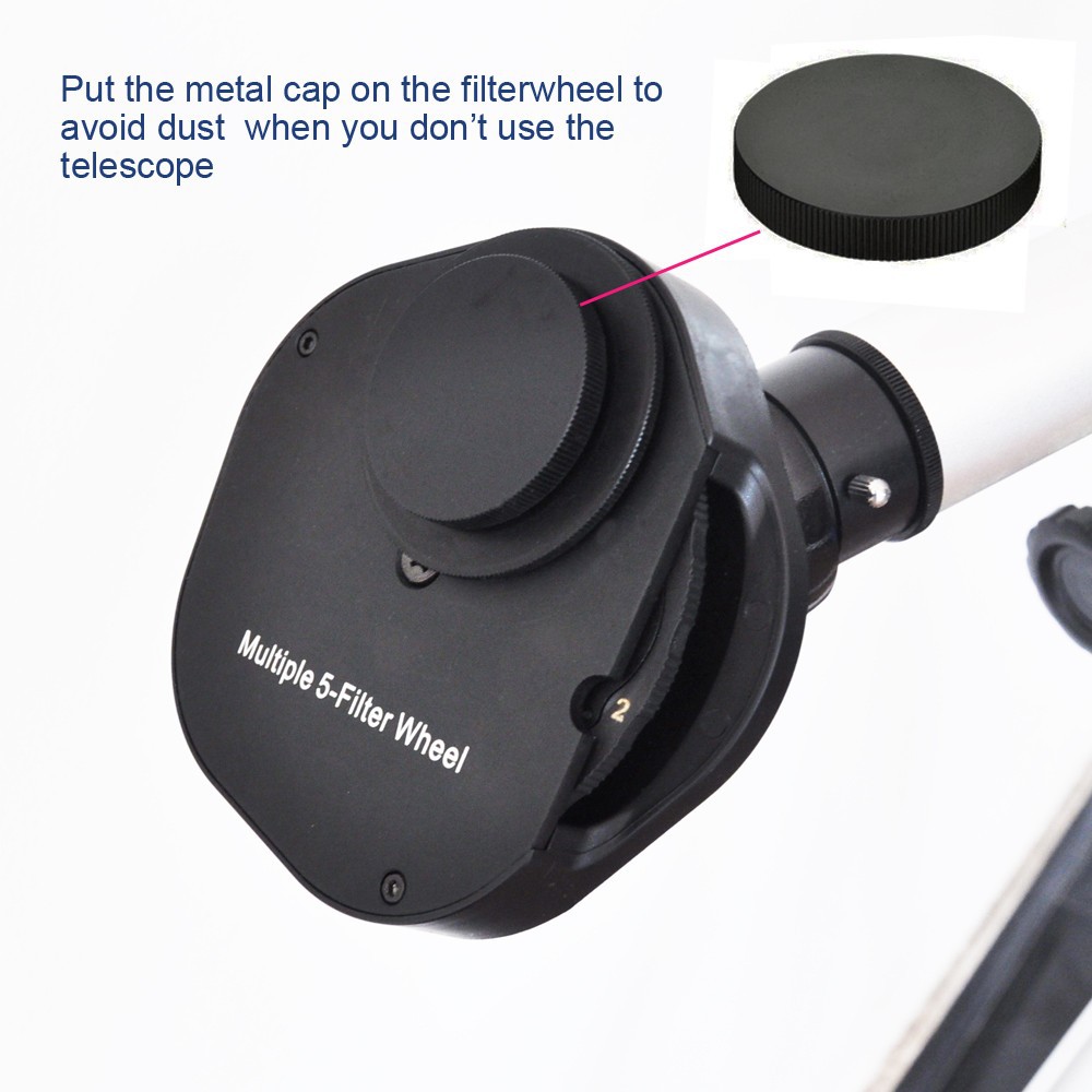 1.25" Inch 5Position Manual Filter Wheel For Telescope