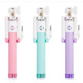 Universal Candy Mini Selfie Sticks Monopod Wired Extendable Palo Selfie For iPhone 6 5 Samsung Huawei