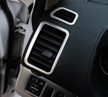 4pcs kit decorative outlet box air conditioning vent decorative stainless steel frame for Mitsubishi Pajero Sport
