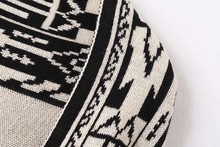 2015 New Autumn Winter Double Wear Women Wool Coats Long Sleeve Vintage Totems Sweaters Cardigans Tops