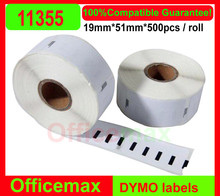 Rolls Dymo Compatible Labels 11355 1355 Multi Purpose Seiko Label 51 x 19mm 500 Labels Per Roll adhesives sticker
