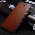 Genuine Leather Case for iPhone 5 5S Concise Case Real Cowhide Flip Cover for Apple iPhone