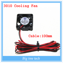 3D printer GDT 3010s 3cm 30 x 30 x 10mm 30mm Small DC 12V Brushless Cooling Cooler Fan 100mm cable