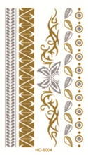 10x6cm HC5004 tatouage temporary fashion flash tattoos sex products gold tattoo wholesale temporary tattoo sticker