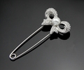 Hijab Pins Silver Safety Pin Brooch Jewelry Fashion Luxury Rhinestone Men Brooches For Suit Scarves Corsage
