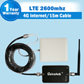 Lintratek Full Set 4G FDD LTE 2600MHz Mobile Phone Signal Repeater 4G 2600 65dB Gain Cellphone