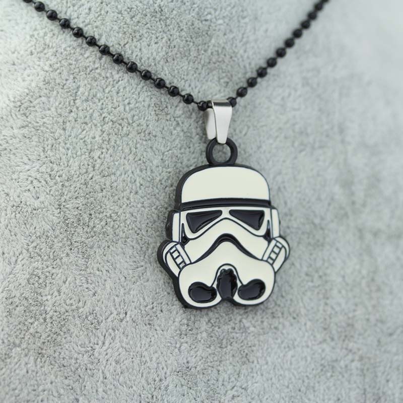 Star Wars Stormtrooper Metal Necklace Alloy Pendant Super Hero Necklace Movie Jewelry pendant 1pc