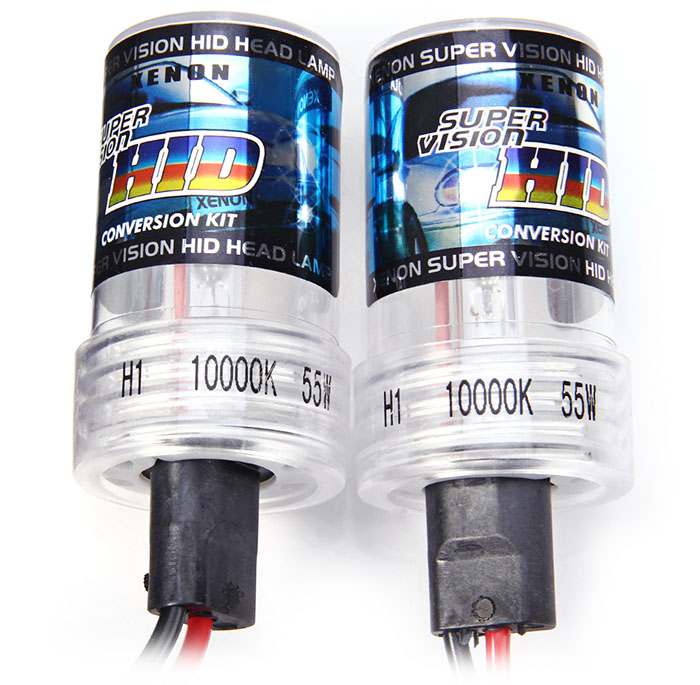 H1 10000K 55W 2 PCS Xenon Super Vision HID Head Light Ballast for Car