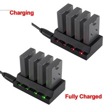 Portable USB 4 Port 3.7V Battery Adapter Charger for Parrot Mini Drones Charger Quadcopter Rolling Spider SV026803#