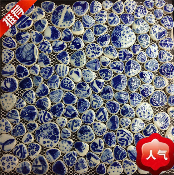 Porselein keramische moza?ek blauw woondecoratie badkamer keuken Afzuiging Badkamer Maken ~ Porselein keramische moza?ek blauw woondecoratie badkamer keuken