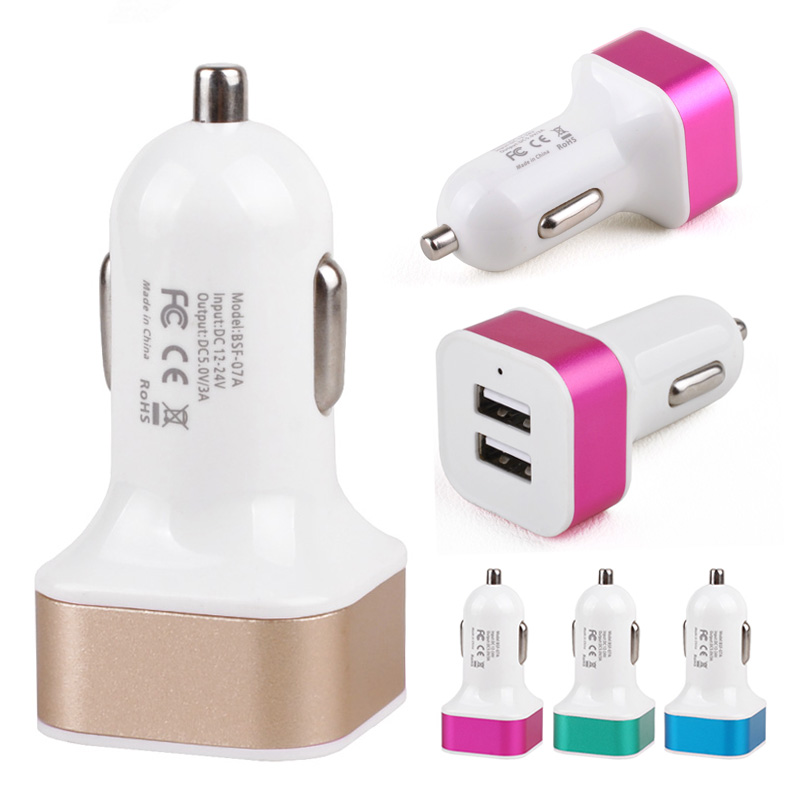 Cargador Usb Coche     2 Usb     Chargeur Voiture  iPhone   iPad   Samsung   Sony
