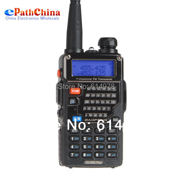 1PCS BaoFeng UV5RE Plus 136 174 400 480MHZ UHF VHF Dual Band Two Way Radio Handheld