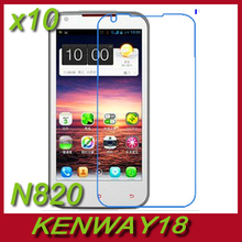 10pcs lot LCD Clear Screen Protector For Amoi N820 RAM 1GB TFT Screen Smartphone Free Shipping