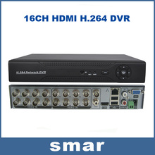 16 Channel DVR H.264 Standalone CCTV DVR Recorder,P2P Cloud Access,1ch Audio Input,Mobile Phone Android Security DVR 16CH