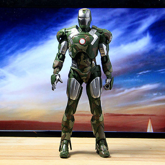 New Marvel Iron Man 3 army stile Action Figure Superhero Iron Man  PVC Figure Toy 18cm Chritmas Gift,free shipping