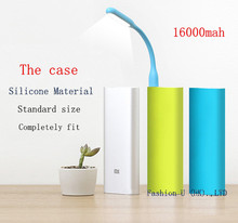 Silicon Original Case covers of XiaoMi power bank 16000mAh bateria External Battery Pack charging lithium new