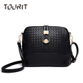TOURIT New Women Messenger Bags Fashion Women PU Leather Bag Durable Cross Body Knitting Women Bag