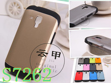 100pcs/lot For SAMSUNG Galaxy Star Pro S7262 Case,Hybrid Rugged Rubber Hard Case For Galaxy S7262 Armor Silicone+Hard Cover