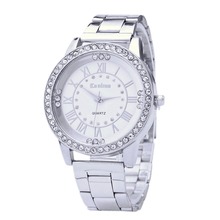 New Arrival Girls Ladies Women’s Watch Crystal Rhinestone reloj mujer Stainless Steel Analog Quartz Wristwatch For Women