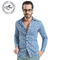 2016 New Polka Dot Men Long Sleeve Casual Shirt Men Cloth Casual Design Cotton Camisas Hombre