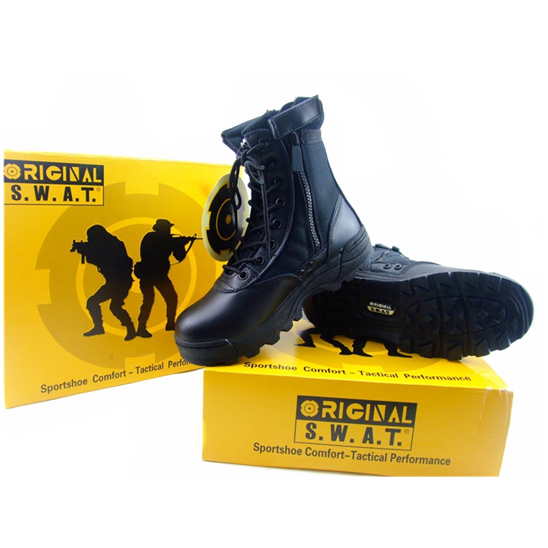 Tactical Boots Swat Men Outdoor Special Force Desert Military Enthusiasts Zipper Boots Durable/Wearable/Comfortable Tactical Boots Swat Men Outdoor Special Force Desert Military Enthusiasts Zipper Boots Durable/Wearable/Comfortable