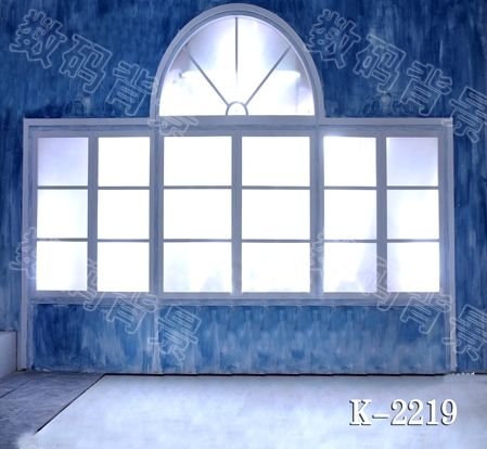 8*8ft vinyl photo studio photographic backdrops photography backdrop photo studio background blue window wall k-2219