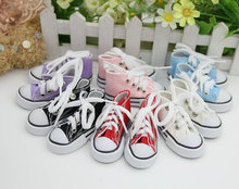 Assorted Colors 7.5cm Canvas Shoes For BJD Doll Toy,1/3 Mini Doll Shoes for BJD Accessories for 16 Inch Sharon doll Boots