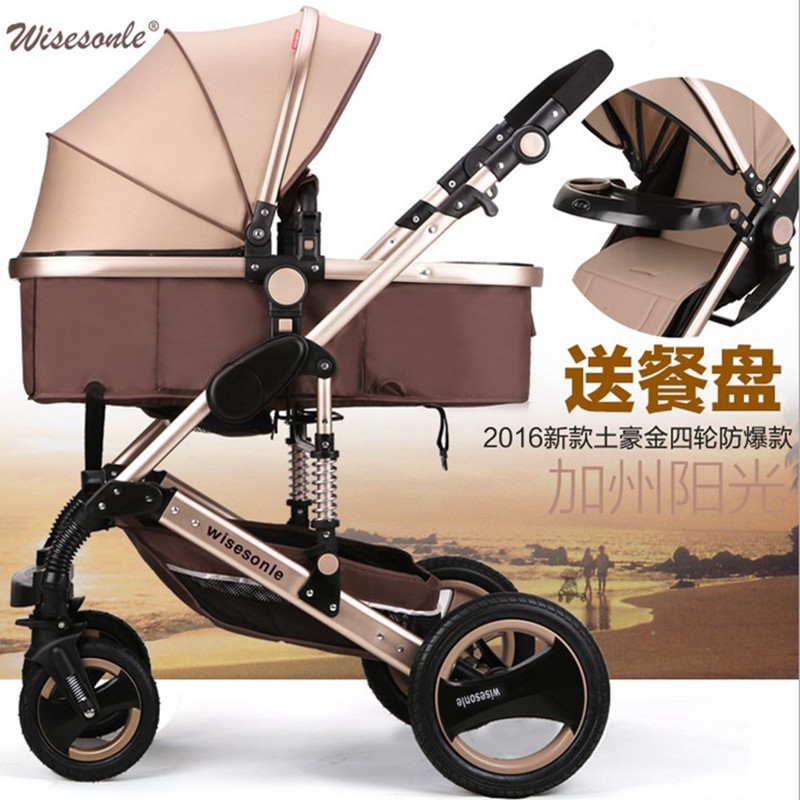 Free shipping manufacturers supply 2016 new collapsible baby stroller 0 36 months stroller 7 color choices