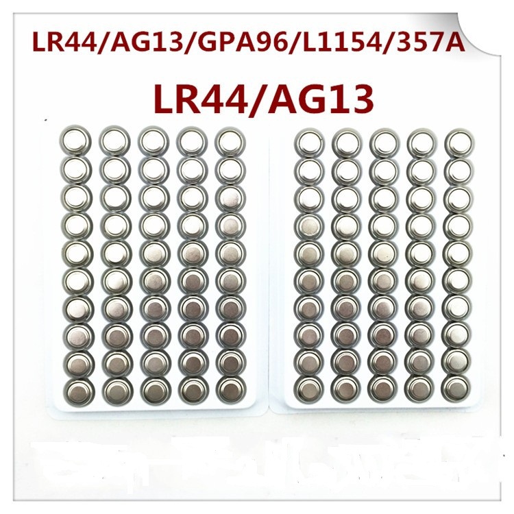AG13 Button Cell Batteries AG13 G13A L1154 LR44 357A A76 Alkaline Cell