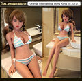 NEW realistic the oral sexual doll tan skin lovely silicone sex doll for men solid open