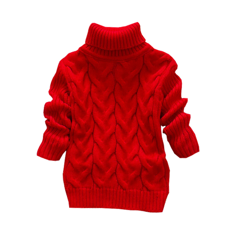 2015 Baby Boys Girls Sweater Children Kids Unisex Winter Autumn Pullovers Knitting Turtleneck Warm Outerwear Sweaters