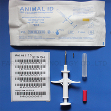 FREE SHIPPING 60pcs LF Glass tag Injector + 1 pc Pet ID Scanner for Livestock Management