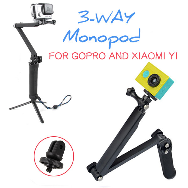 Go-pro-Accessories-3-Way-3-way-Folding-Selfie-Monopod-Mount-With-Stand-Strap-For-Gopro