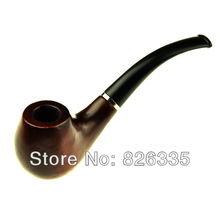 Wood Tobacco Cigarette Smoking Pipe with Carrying Pouch