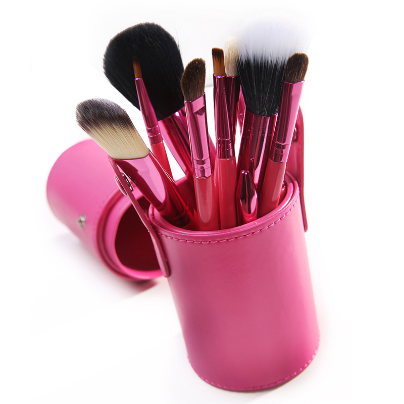Professional 12 pcs Makeup Brush Set High Fashion Sweet Rosy Cosmetic