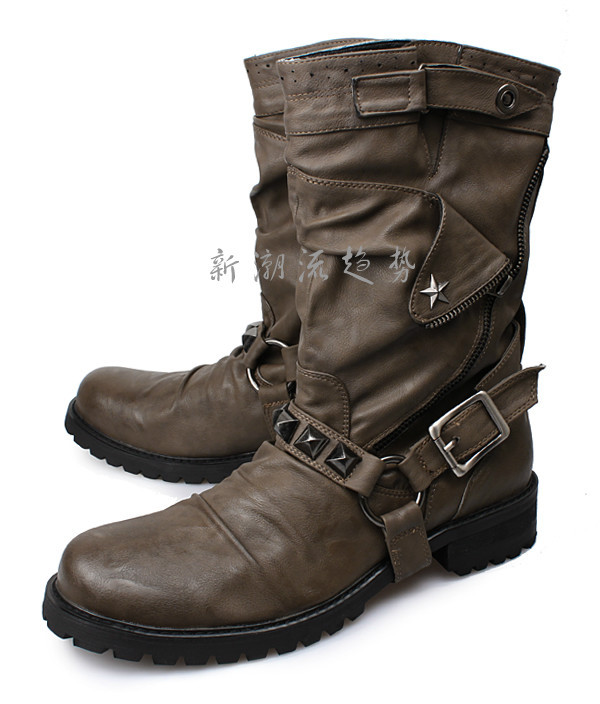 Cheap Black Combat Boots For Men - Yu Boots
