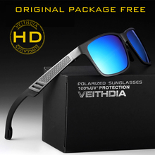 Veithdia Polarized Happy Freedom Sunglasses Men Sport  Sunglasses Wayfarer Goggle Eyewear Accessories Oculos De Sol Feminino 134