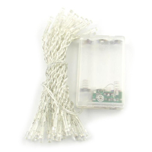 NFLC Battery Power Operated 3M 30 Warm White Led Mini Fairy Lights Clear Xmas Dcor Yard Light