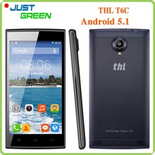Original THL T6C Android 5 1 Smartphone 5 0 Inch 854x480 MTK6580 Quad Core 1GB RAM