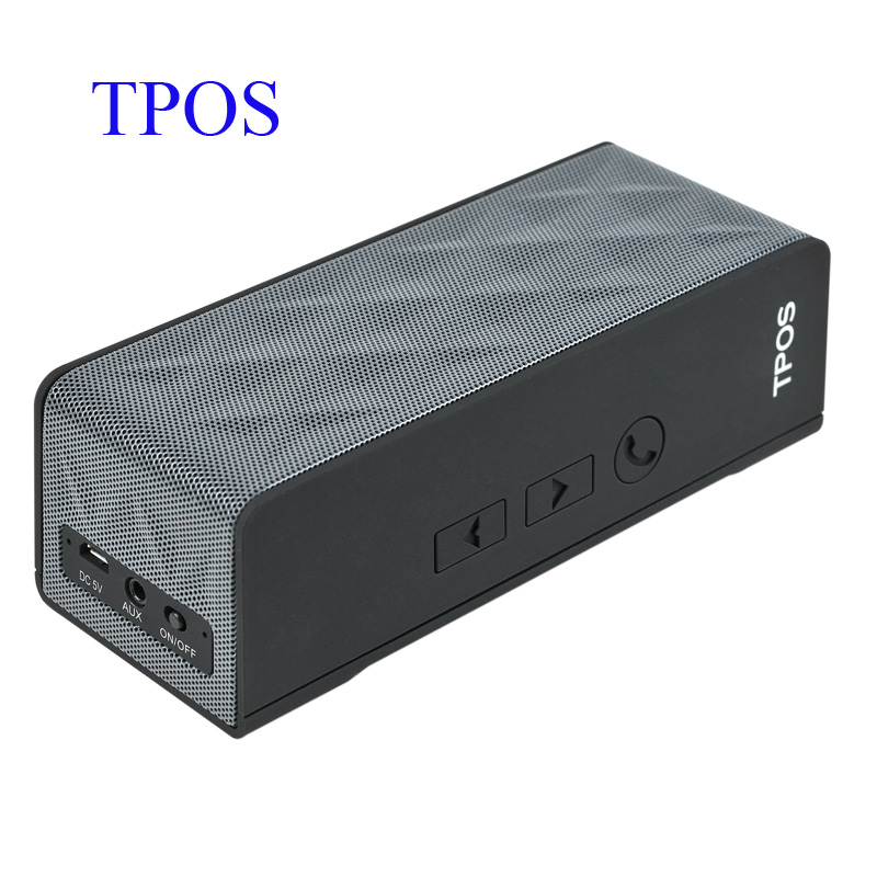 Original TPOS MX Wireless Bluetooth Speaker Mini HIFI Portable 3D Surround Subwoofer FM Radio USb Amplifier Stereo Sound Mic