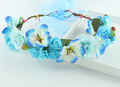 Hot selling handmade Rose Flower wreath Crown Garland Halo for Wedding Festivals Girl Rose Wreath Headpiece